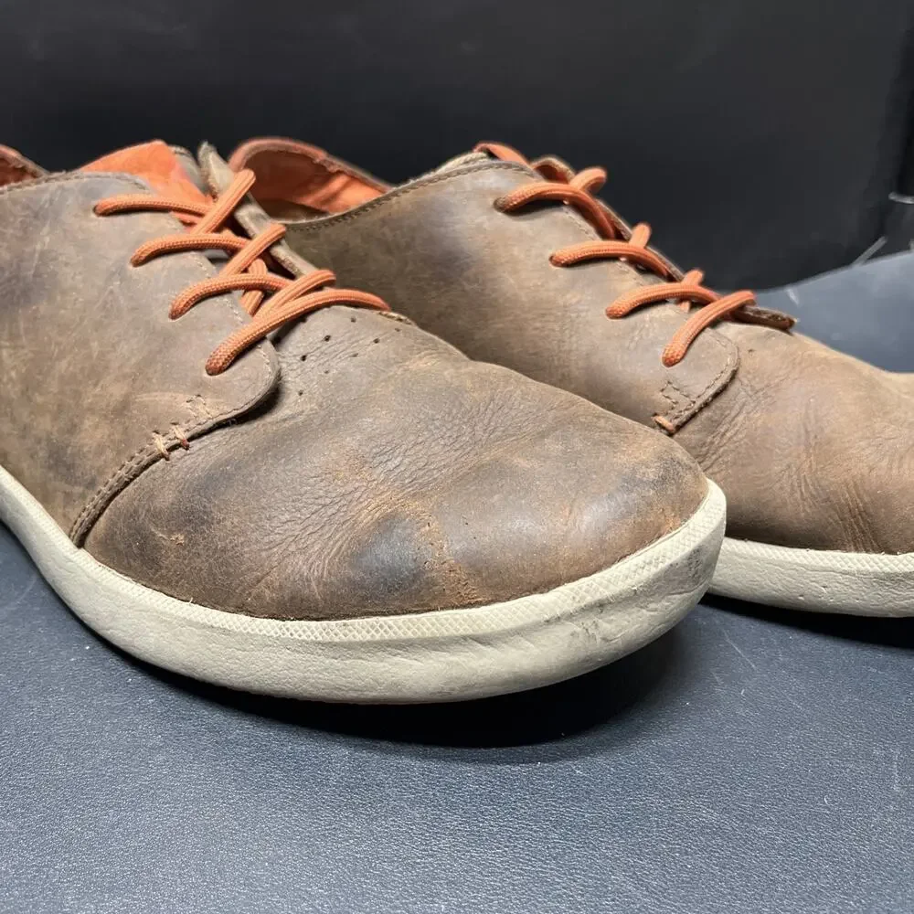 Merrell Freewheel Cushion Shoes Lace Brown Leather Casual Dress Mens 13, J41385.